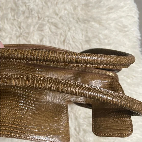 Antonio Melani Chic Brown Leather Bag - Picture 8 of 13